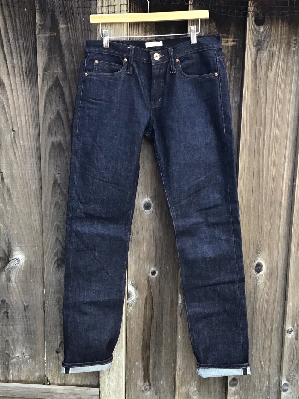 The Unbranded Brand UB101 Skinny 14.5oz Selvedge Denim Jeans 33x36 USA
